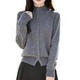 thumbnail image 5 of Ediodpoh Knitted Cardigan for Women Sweater Outerwear Casual Long Sleeve Open Front Coat Comfortable Soft Warm Thin Grey, 5 of 5
