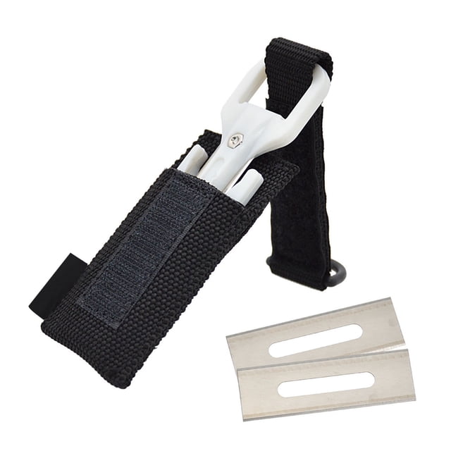 Underwater Diving Line CutterNylon Handle, Stainless Steel Blade. with Spares, for Underwater Use