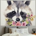 thumbnail image 2 of COMIO Cute Raccoon Tapestry and Wall Decoration, Easy Care, Lightweight, Three Sizes Painting, 2 of 6