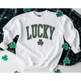 thumbnail image 3 of Lucky Shamrock Unisex Sweatshirt – Cute St. Patrick’s Day Crewneck Pullover, 3 of 6