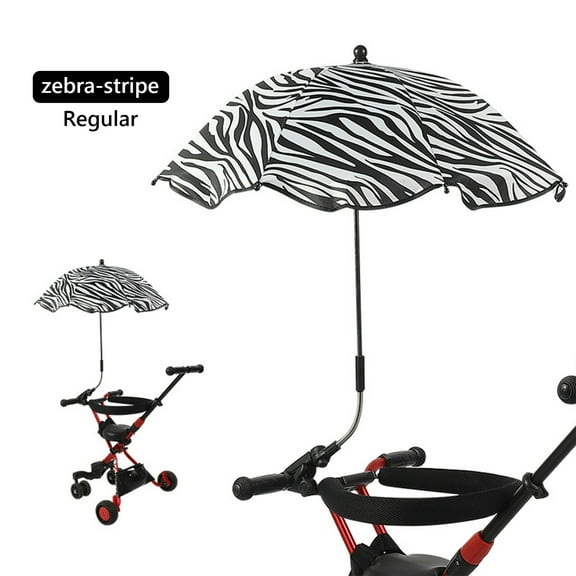 Summercome Universal Baby Parasol, Sun Shade Sun Protection for Baby Strollers, Umbrella with Holder Clip Clamp, Potable UV-Proof Waterproof Umbrella, Ideal for Trolley Bike Wheelchair Fishing