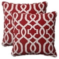 thumbnail image 1 of Pillow Perfect 498522 Nouveau Geo Rouge 18,5 Pouces Jeter Oreiller (Lot de 2), 1 of 5