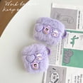 thumbnail image 2 of For AirPods 3rd Gen 2021/1/2/Pro case，Shockproof 3D Purple plush kulomi Case Cover With Ring, 2 of 5