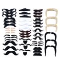 thumbnail image 2 of 48Pcs 16 Different Styles Mustache Stickers Fake Beard Novelty Costume Props, 2 of 8