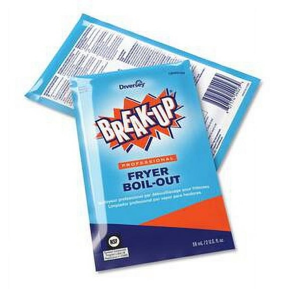 BREAK-UP® Fryer Boil-Out Cleaner Packets, 2 Oz, Carton Of 36 Packets