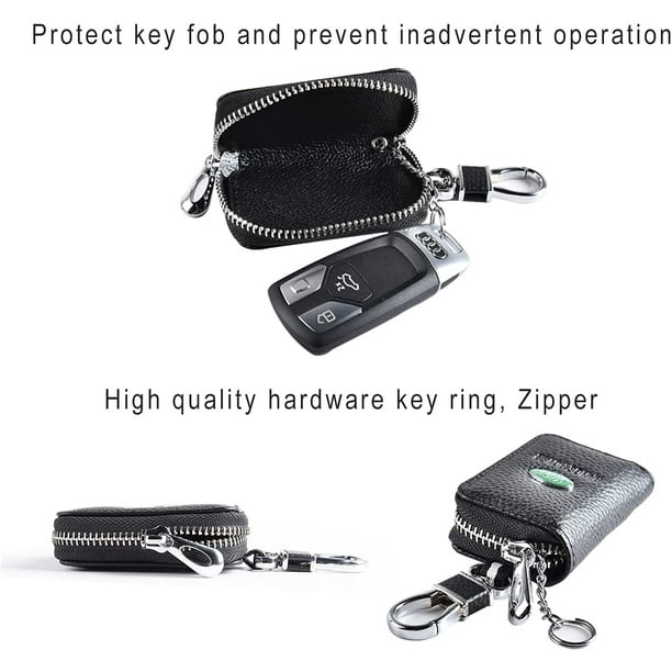 Car Key Case for Hyundai Logo Car Key Fob Holder,Genuine Leather