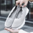 thumbnail image 5 of NOKIO Women'S Breathable Sneakers Women'S Walking Shoes Women'S Supportive Workout Shoes Fashion Summer Women Sneakers Mesh Breathable Comfortable Lightweight Slip On Shallow Mouth, 5 of 9