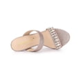 thumbnail image 4 of BLISSFUL STEP Women's Glitter Rhines Stiletto Heel Sandals Pink 8, 4 of 7