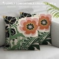 thumbnail image 3 of GOSMITH Retro 70s Groovy Hippie Colorful Flowers Floral Blossom Reversible Throw Pillow Covers Decorate Home Living Room Girls Room, Spring Summer Cottagecore Pillowcase, 3 of 5