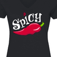 thumbnail image 4 of Inktastic Spicy Hot Chili Pepper Women's V-Neck T-Shirt, 4 of 5