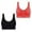 Watermelon Red4, variant on Jalioing Seamless Wireless Bra for Women 3 Pack Breathable Push Up Bralettes Plus Size Full Coverage Support Bra