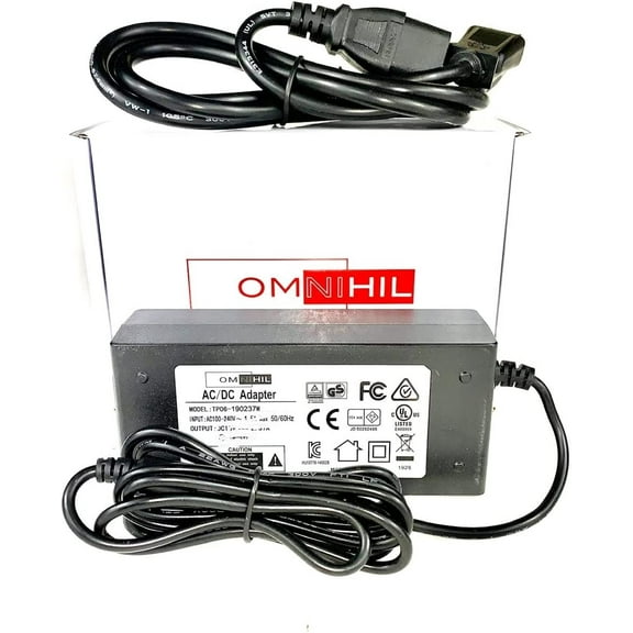 [UL Listed] OMNIHIL 8 Feet Long AC/DC Adapter Compatible with Honor Power Adapter Model: ADS-60W-12-2 12060