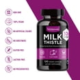thumbnail image 5 of Milk Thistle Silymarin Supplement (Pack of 2) 30x Extract (Standardized 30:1) by Phi Naturals | 150 mg Per Capsule - 120 Capsules | Supports Liver Cleanse, Detox and more, 5 of 9