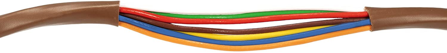THE CIMPLE CO - Thermostat Wire 18/7 -Brown- 18-Gauge Solid Copper 7-Conductor CL2/CMR - 75ft