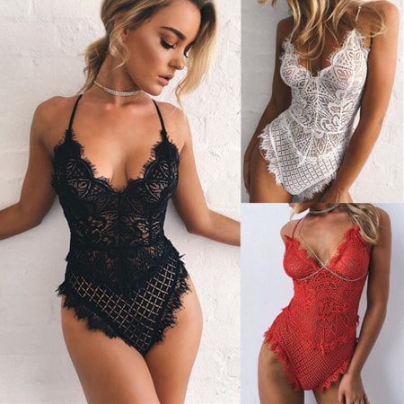 

Viworld Women Lingerie Lace Dress Babydoll Underwear Nightwear Sleepwear Bodysuit