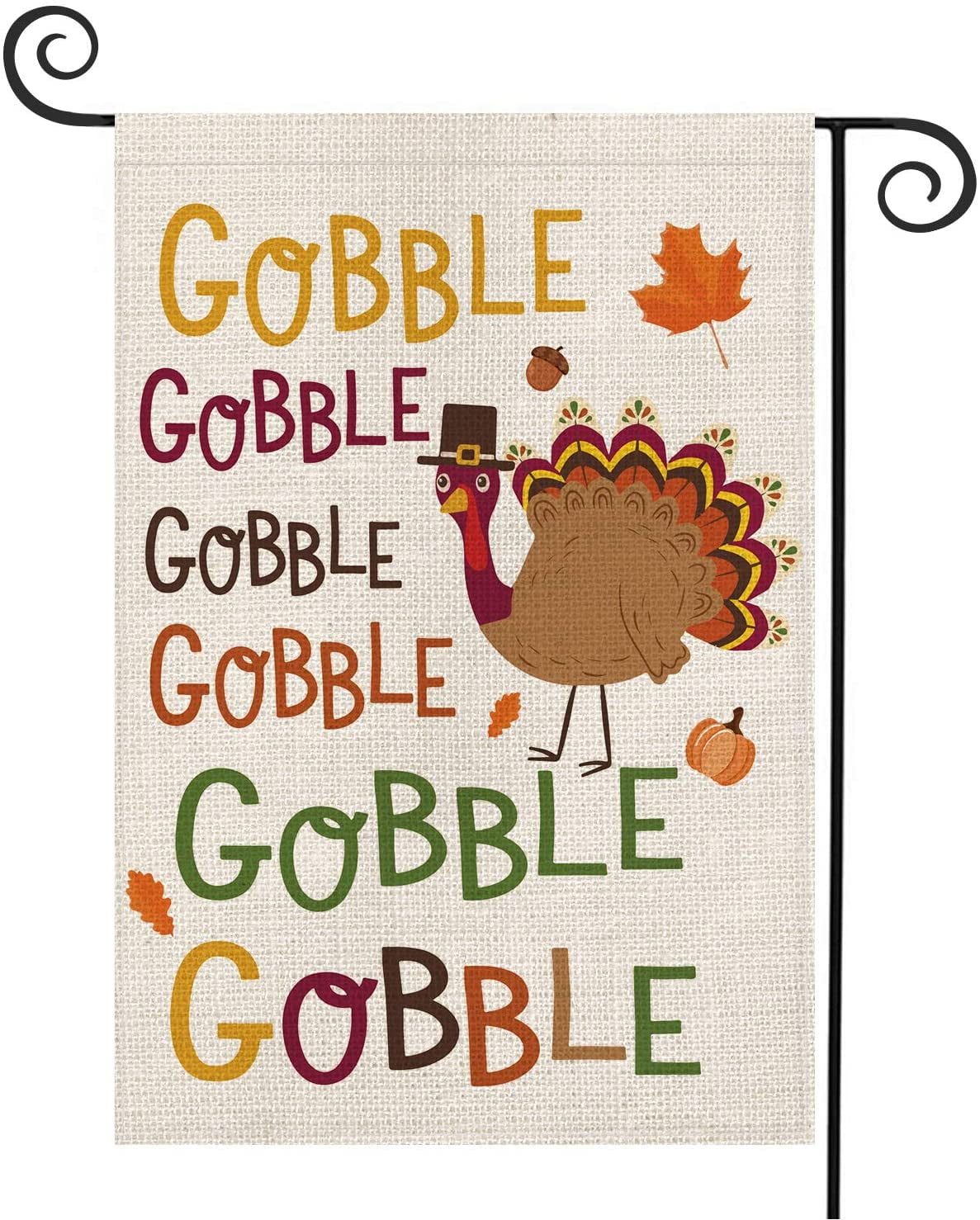 Artistic Collectibles Gobble Gobble Turkey All Weather Flag 28" x 40" New 