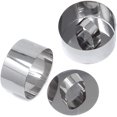 thumbnail image 1 of 2 Set Stainless Steel Cooking Rings Round Dessert Mousse Cake Molds with Pusher for Baking, 1 of 6