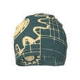 thumbnail image 2 of Beanie Hats for Men and Women, Blue Gears Mechanics Patterns Adult Unisex Knit Hat Winter Warm Skull Cap, 2 of 7