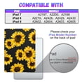 thumbnail image 2 of Gemfits Case for iPad 7/8/9 - Flexible Soft TPU Stand Back Cover with Pencil Holder, Auto Sleep/Wake, Sunflower_Leopard, 2 of 6