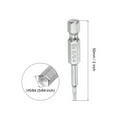 thumbnail image 2 of Uxcell 5/64" Magnetic Hex Head Screwdriver Bit, 1/4" Hex Shank 2" Length S2 Steel Power Tool, 3 Pack, 2 of 5