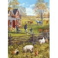 thumbnail image 1 of Cobble Hill 500 Piece Puzzle - Young Family Farm - Sample Poster Included, 1 of 2