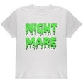 thumbnail image 1 of Halloween Nightmare Horror Slime Dripping Text Youth T Shirt, 1 of 1