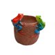 thumbnail image 1 of Maceta de rana de resina, única, decorativa y divertida para plantas de interior. Maceta creativa y para decoración de patio y jardín. Rojo, 1 of 7