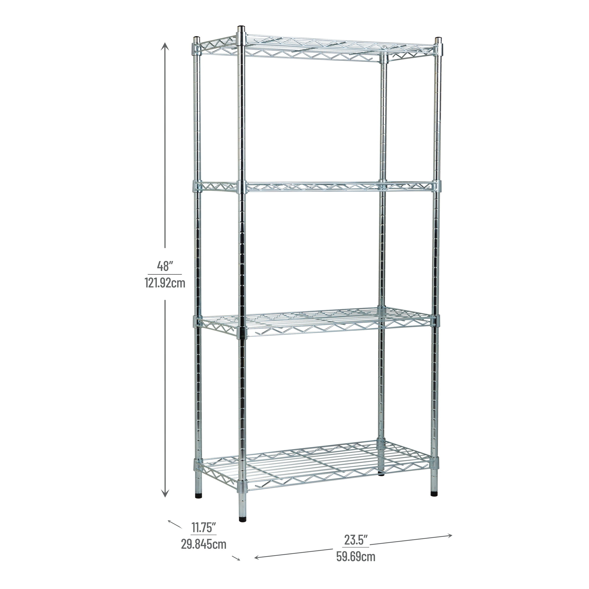 Mind Reader Storage Shelves, Garage Shelving, Storage Shelf, Pantry Org, Adjustable, Metal