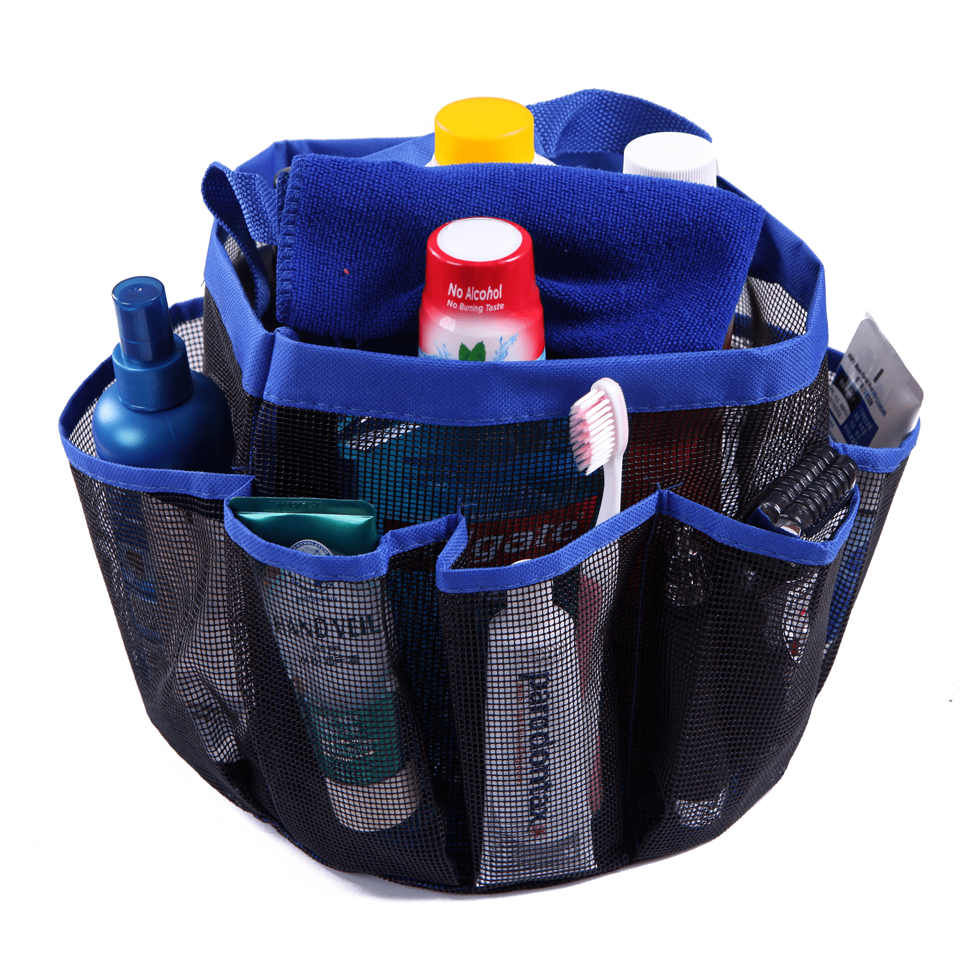 Dorm Shower Caddy Bag Mesh Hanging College Tote 9 Pocket Bathroom Organizer Gift
