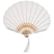 thumbnail image 1 of Abanico de mano de encaje con borlas Elegante abanico plegable de encaje Abanico plegable de mano, 1 of 5