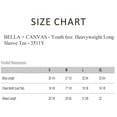 thumbnail image 3 of BELLA + CANVAS Youth Heavyweight Long Sleeve T-Shirt, Boxy Fit Assorted Tee Shirts 100% Airlume Ring-Spun Cotton Bulk T-Shirt (Dark Color 6 Pack, S), 3 of 7