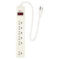 thumbnail image 1 of Barra Multicontacto con 6 Tomas Polarizadas CNX Color Blanca 60 cm Clavija 1.31 mm 127 V 60 Hz 13 Amps 1625 W MULTI506B, 1 of 6
