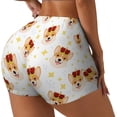 thumbnail image 2 of Sigee Funny Corgi Print Women's High Waist Workout Shorts - Squat Proof, Tummy Control, Yoga and Gym Activewear-Small, 2 of 9