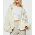 thumbnail image 1 of Opperiaya Cardigan Tricoté pour Femmes Automne Hiver Manches Longues Ouvert devant S-L, 1 of 8