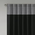 thumbnail image 5 of Madison Park Adult Stripes Pintuck Lined Curtain Panel, 50" x 84",  Black, 5 of 10