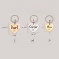 thumbnail image 3 of Anavia Stainless Steel Heart Name & Icon Engraved Pet ID Tags, Silver, Gold, & Rose Gold, 3 of 3