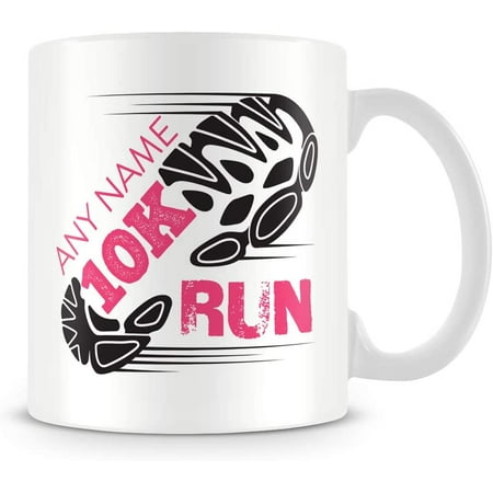 

Marathon Mug - Running Personalised Cup Gift for Runners of 26.2 Mile Race - Add Name - Blue