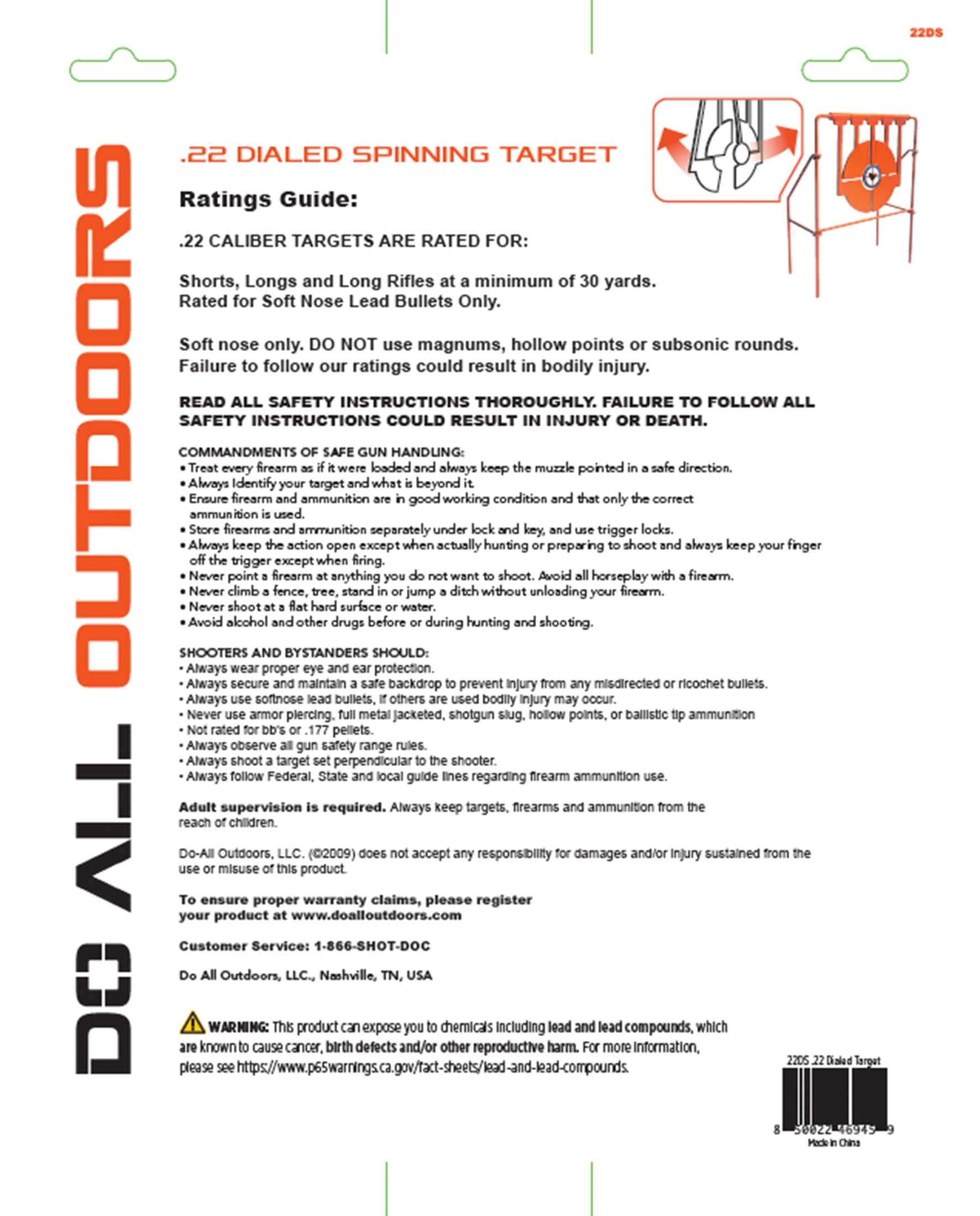 Do-All Outdoors Reactive Steel Target