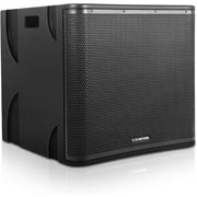 Sound Town CARME Series Powered PA Speaker and Subwoofer Combo Set with One 15” PA Speaker, One 18” Subwoofer, One Subwoofer Pole, Birch Plywood, Black