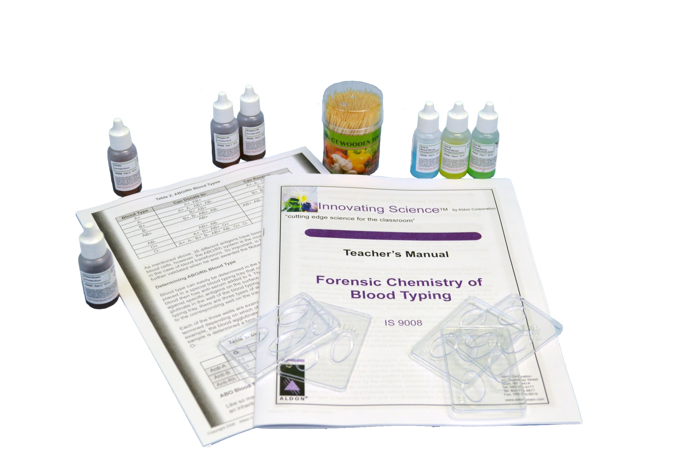 Innovating Science Forensic Chemistry of Blood Types Kit, IS9008