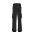 thumbnail image 4 of Siilsaa Jeans Wide Leg Women's Y2K High Rise Baggy Straight Leg Cargo Pants Streetwear Casual Boyfriend Trousers with Pockets Black,XL, 4 of 7