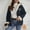 Navy, variant on Women Fleece Lined Heart Embroidered Hooded Zip Up Jacket Fleece Warm Loose Casual Winter Outer Coat Black S