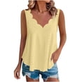 thumbnail image 2 of Dxzfnsa Tank Top for Women V Neck Loose Fit Sleeveless Summer Tops Business Casual Outfits Dressy Blouses Shirts XL-5XL, 2 of 8