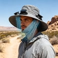 thumbnail image 3 of Dxssxc Solar Powered Wide-Brimmed Fan Hat, Summer Breathable and Cool, UPF Sun Protection for Men Women Fishing Hiking Outdoor Activities., 3 of 4