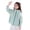 Light Green, variant on 50+ Hooded Sun Jacket for Girls Kids Zip Up Long Sleeve Outdoor Sun Coat Spring Autumn Casual Outerwear with Pockets
