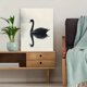 thumbnail image 5 of Qisvanset 12x16 Inch 2D Flat Framed Canvas Art, Black Swan Water Reflection Minimalist Wildlife Modern Home Wall Art, 5 of 5