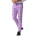 thumbnail image 4 of INSPIRE CHIC Floral Pants for Men's Flat Front Prom Formal Flower Dress Pants 38 Purple, 4 of 6