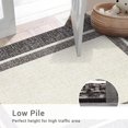 thumbnail image 5 of Garvee 2'x6' Washable Kitchen Runner Rug Modern Bordered Rug Non-Slip Bedroom Runners Rug for Hallway Laundry Room, Brown, 5 of 8