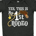 thumbnail image 4 of Inktastic Yes, This is My 1st Rodeo Cowboy Hat with Red Band, Lasso Boys or Girls Baby Bodysuit, 4 of 5