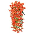 thumbnail image 2 of deevoka Hanging Artificial Flowers Silk Hanging Plants for Garden Yard Orange, 2 of 9